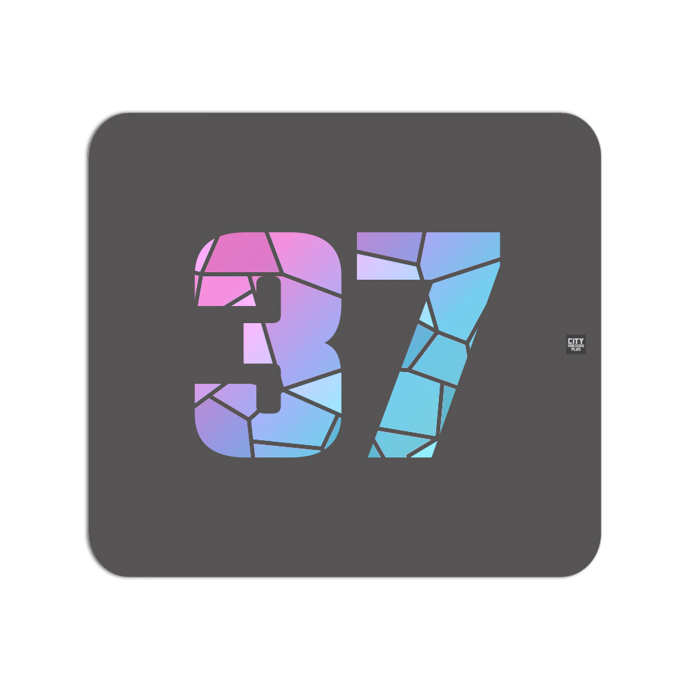 37 Number Mousepad (Charcoal Grey)