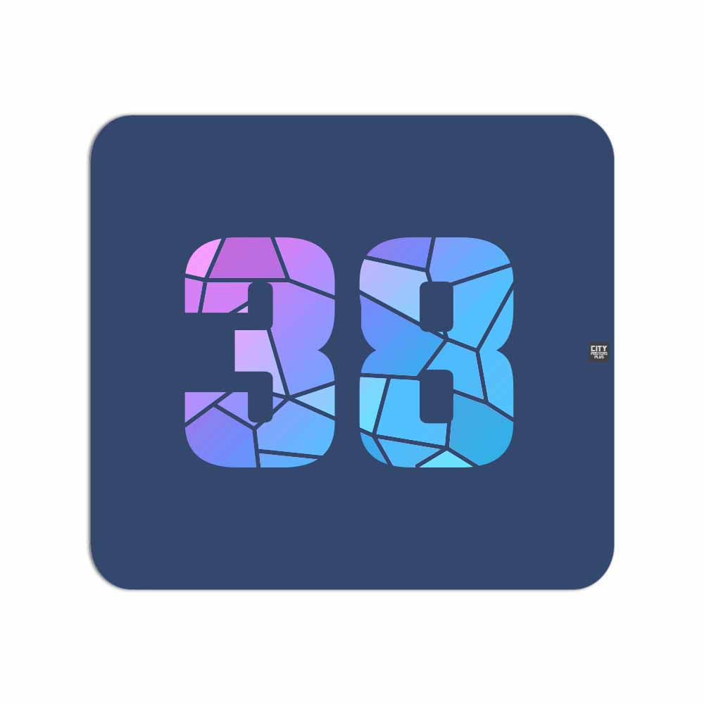 38 Number Mousepad (Navy Blue)