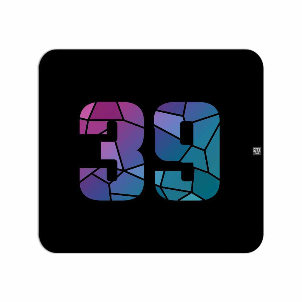 39 Number Mousepad (Black)