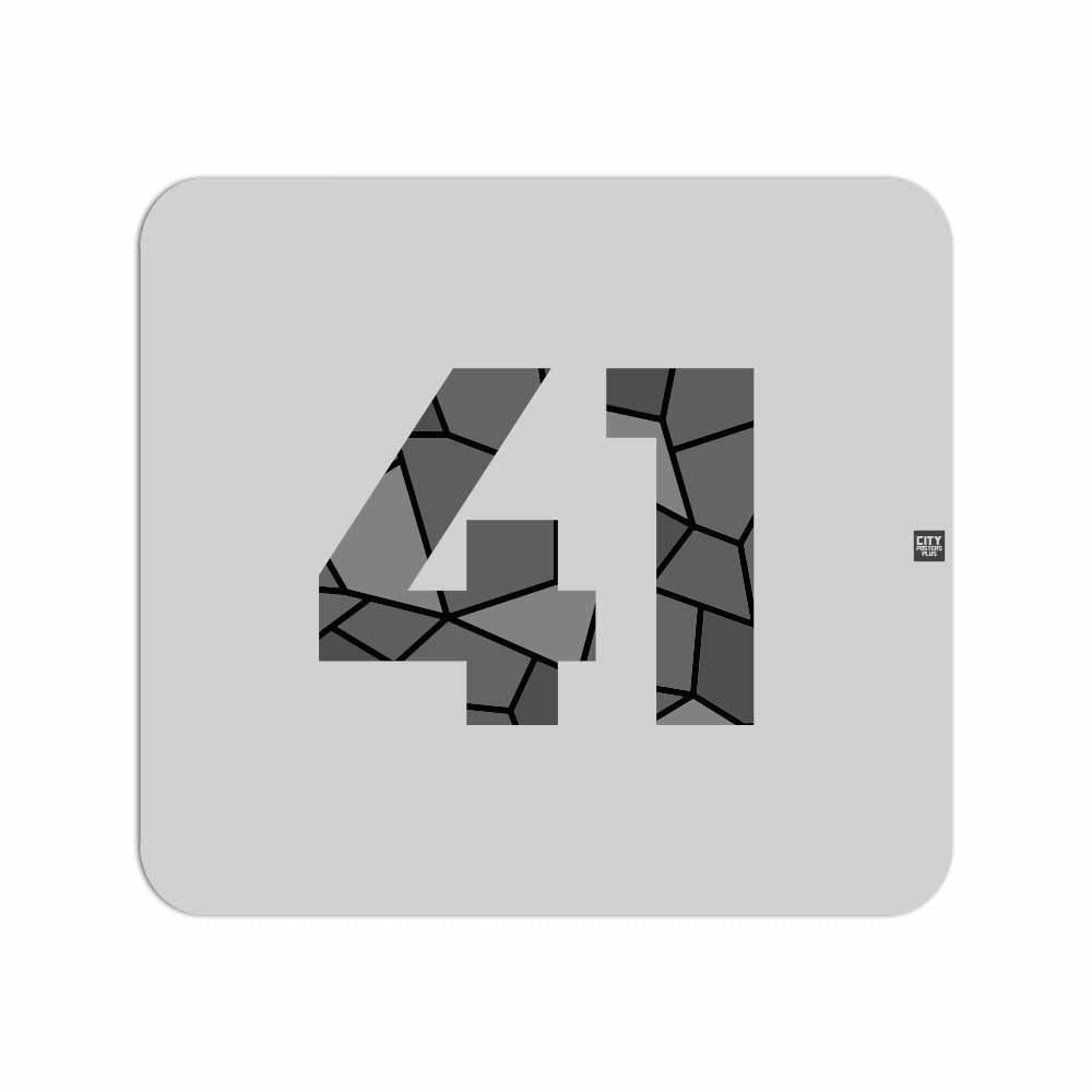 41 Number Mousepad (Melange Grey)