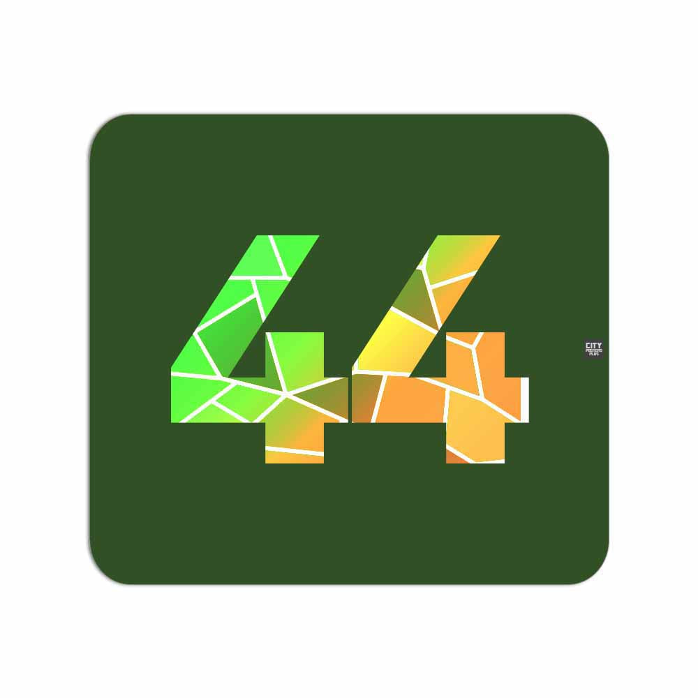 44 Number Mousepad (Olive Green)