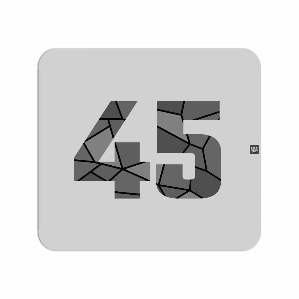 45 Number Mousepad (Melange Grey)