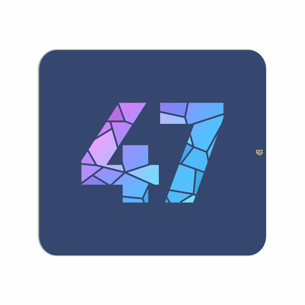 47 Number Mousepad (Navy Blue)