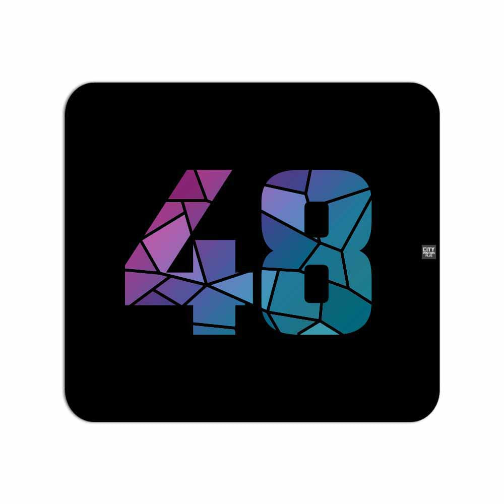 48 Number Mousepad (Black)
