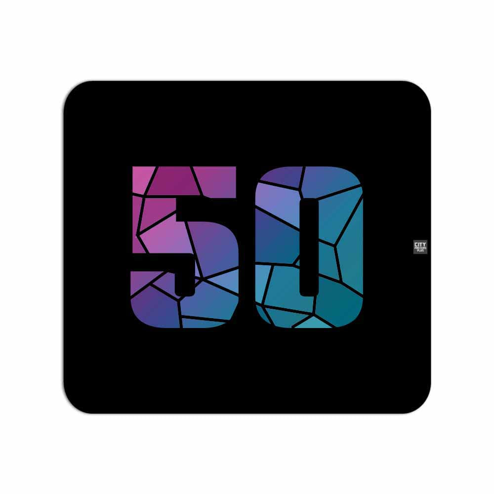 50 Number Mousepad (Black)