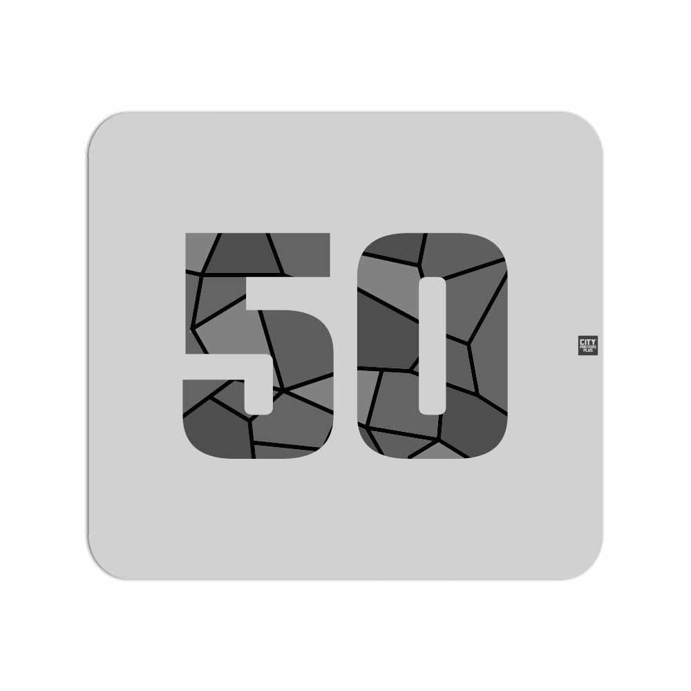 50 Number Mousepad (Melange Grey)