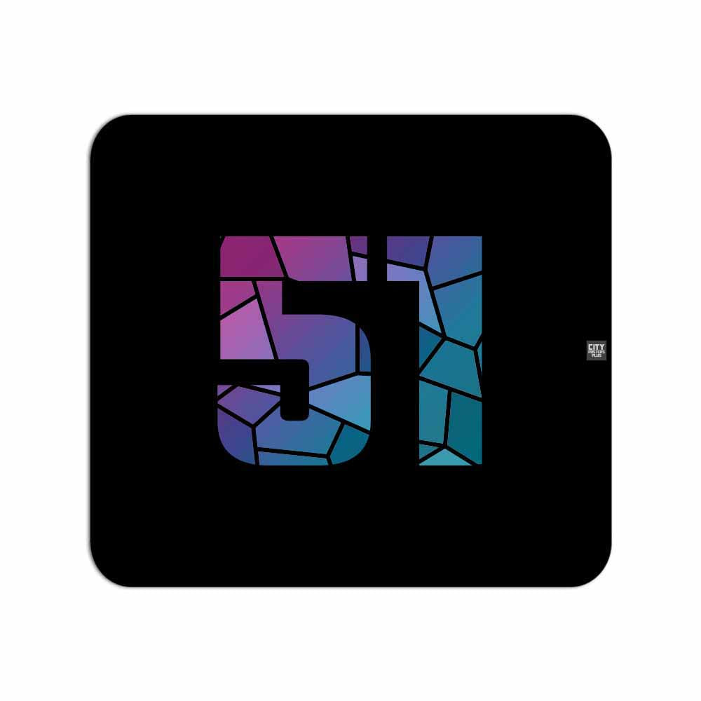 51 Number Mousepad (Black)