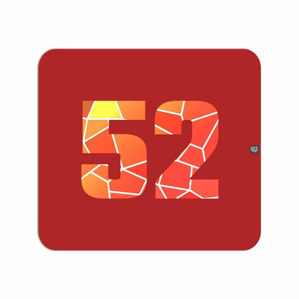 52 Number Mousepad (Red)
