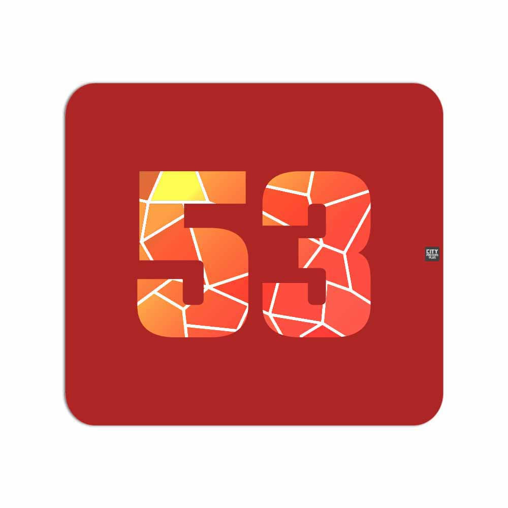 53 Number Mousepad (Red)
