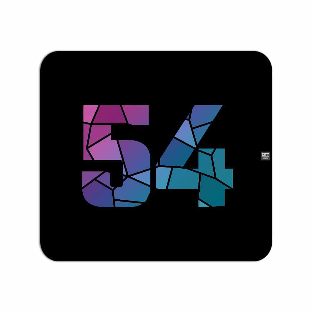 54 Number Mousepad (Black)