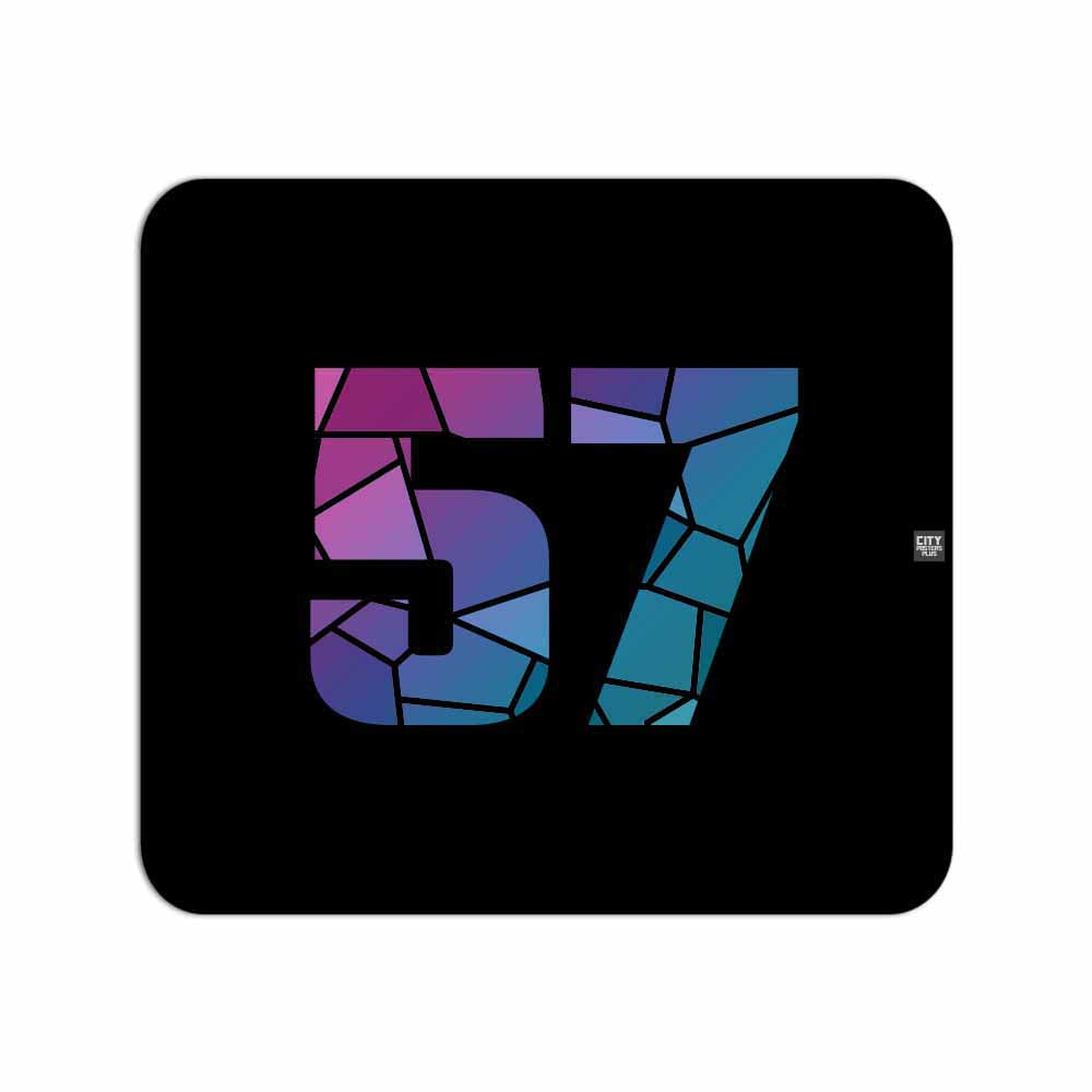 57 Number Mousepad (Black)