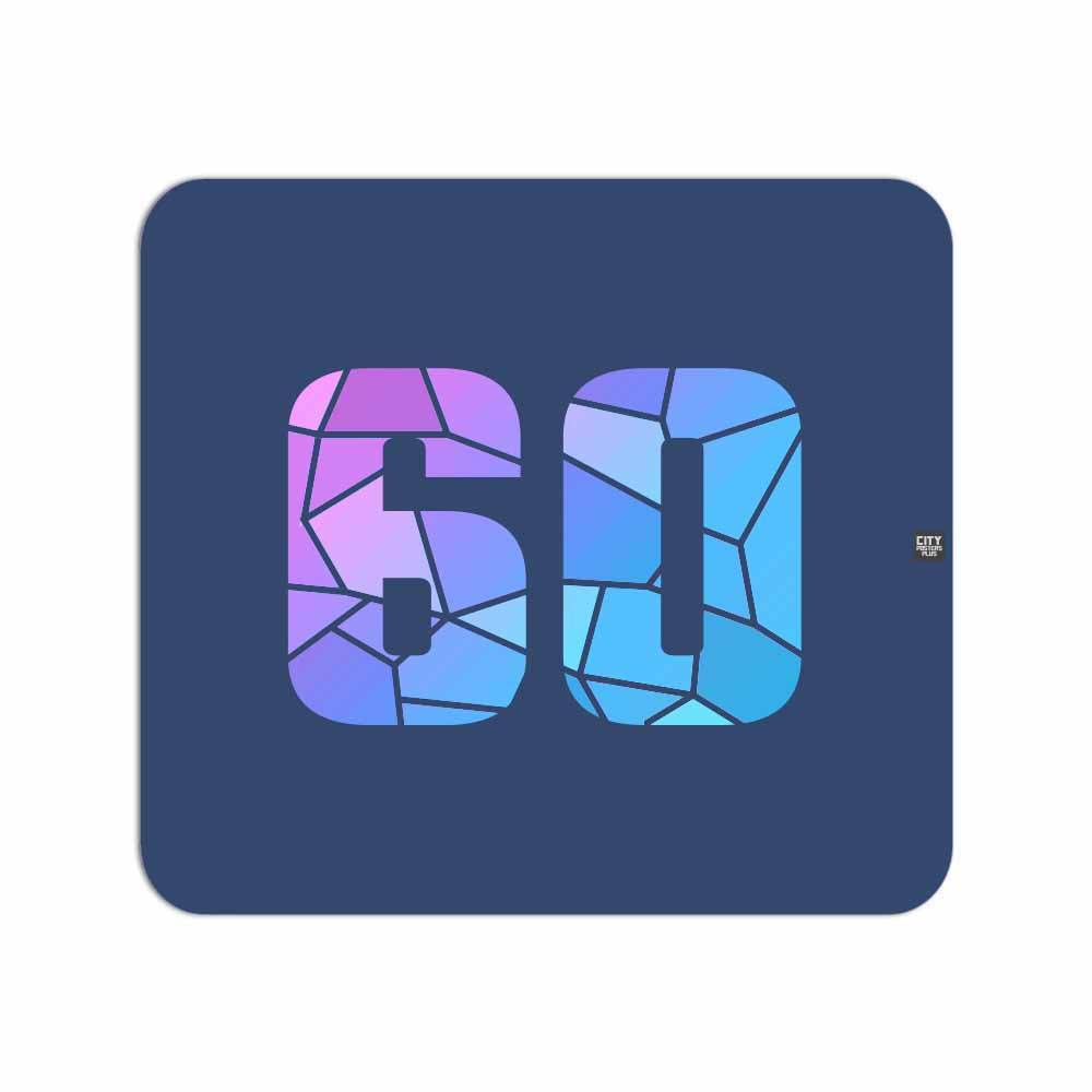 60 Number Mousepad (Navy Blue)