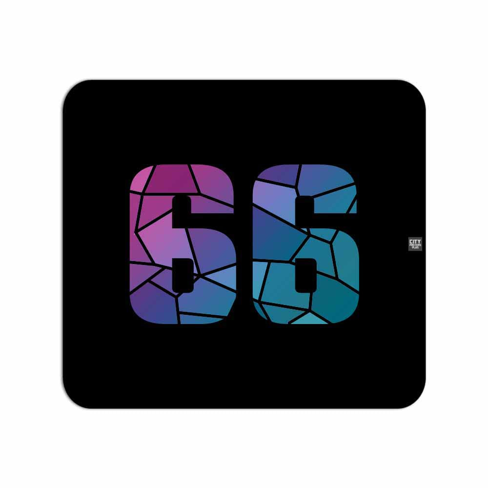 66 Number Mousepad (Black)