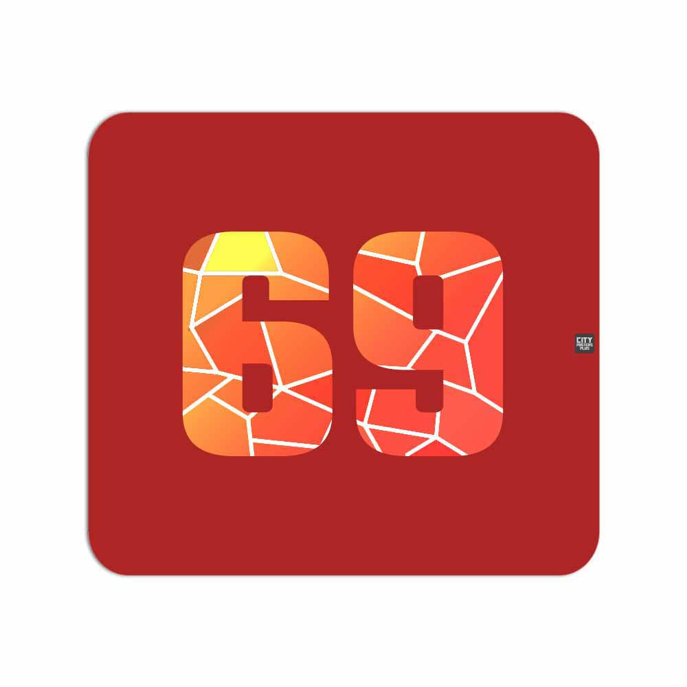 69 Number Mousepad (Red)