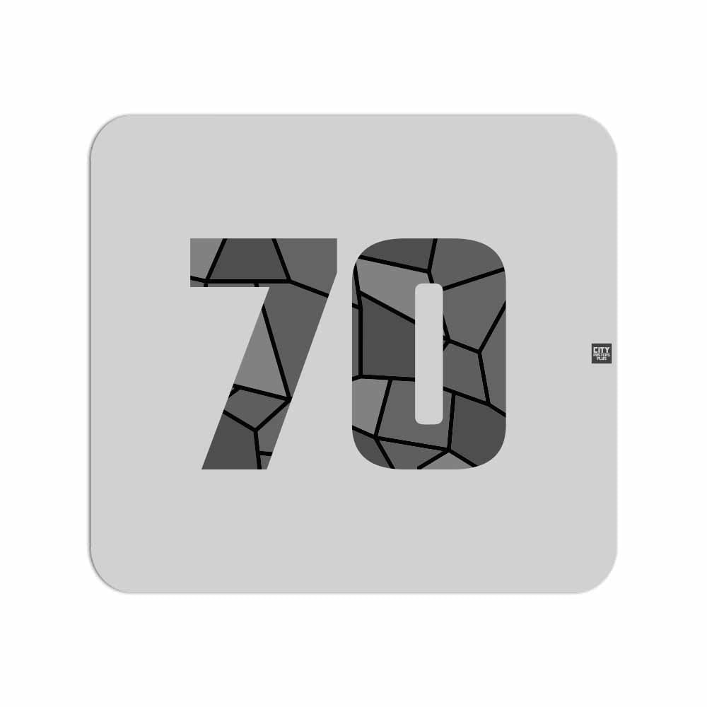 70 Number Mousepad (Melange Grey)