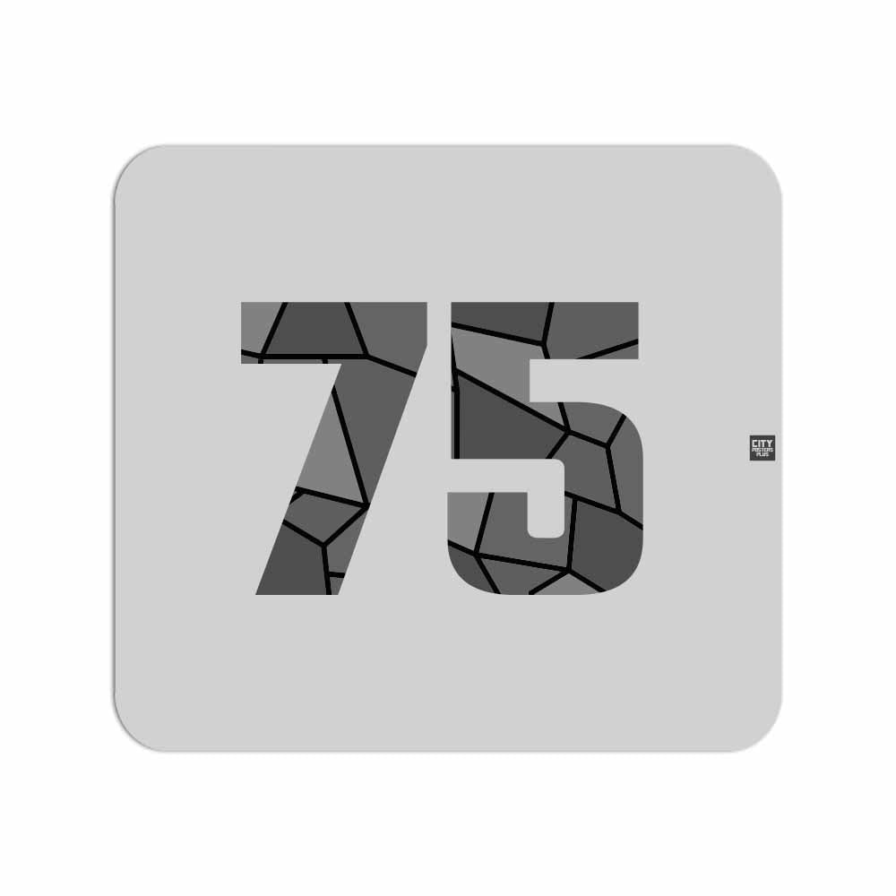 75 Number Mousepad (Melange Grey)