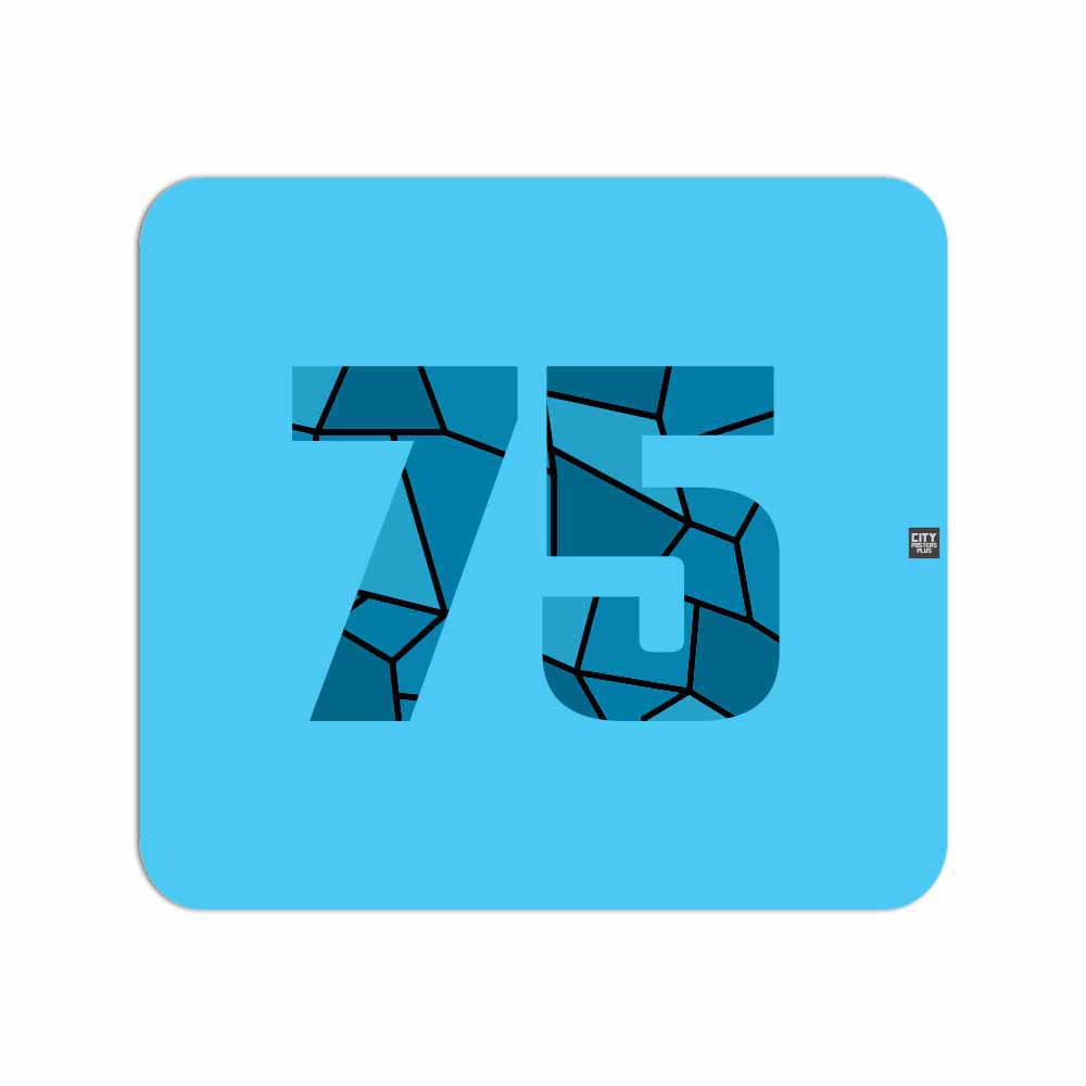 75 Number Mousepad (Sky Blue)