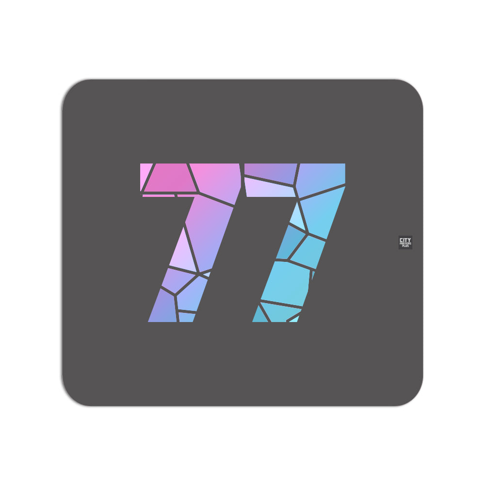 77 Number Mousepad (Charcoal Grey)
