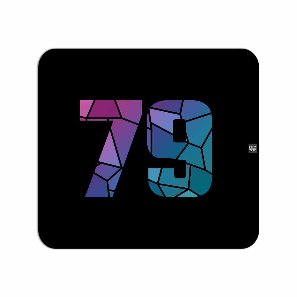 79 Number Mousepad (Black)