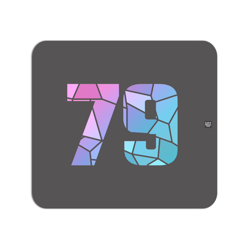 79 Number Mousepad (Charcoal Grey)