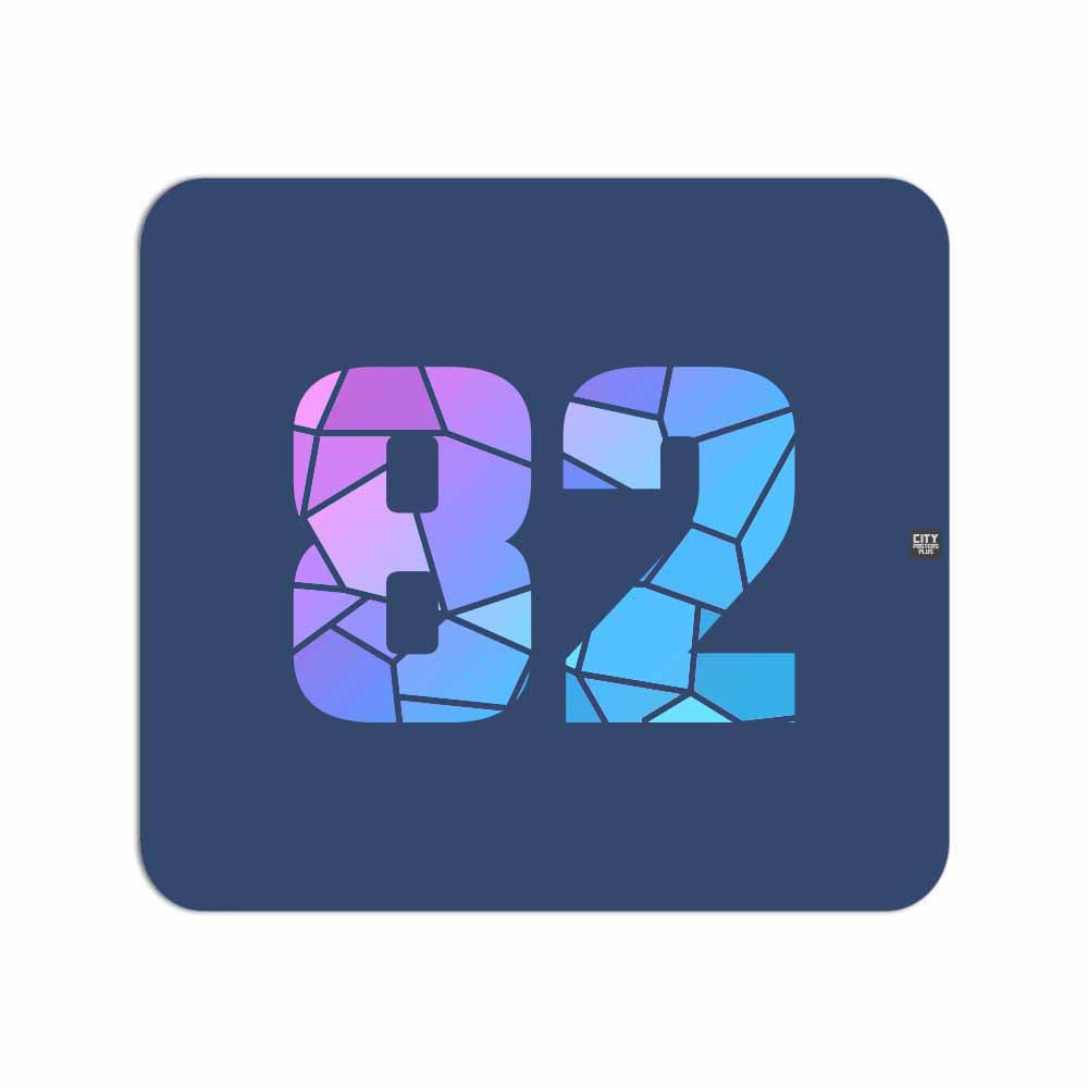 82 Number Mouse pad (Navy Blue)