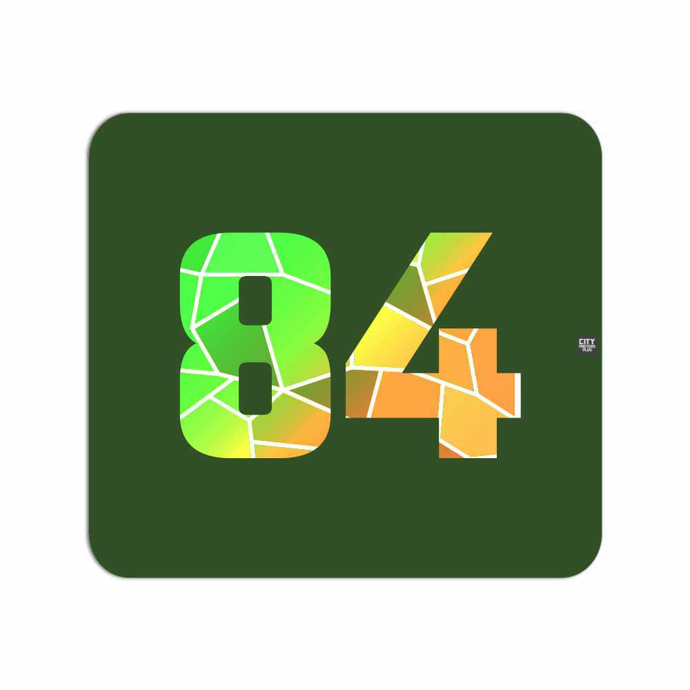 84 Number Mousepad (Olive Green)