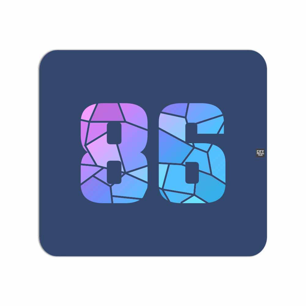 86 Number Mousepad (Navy Blue)