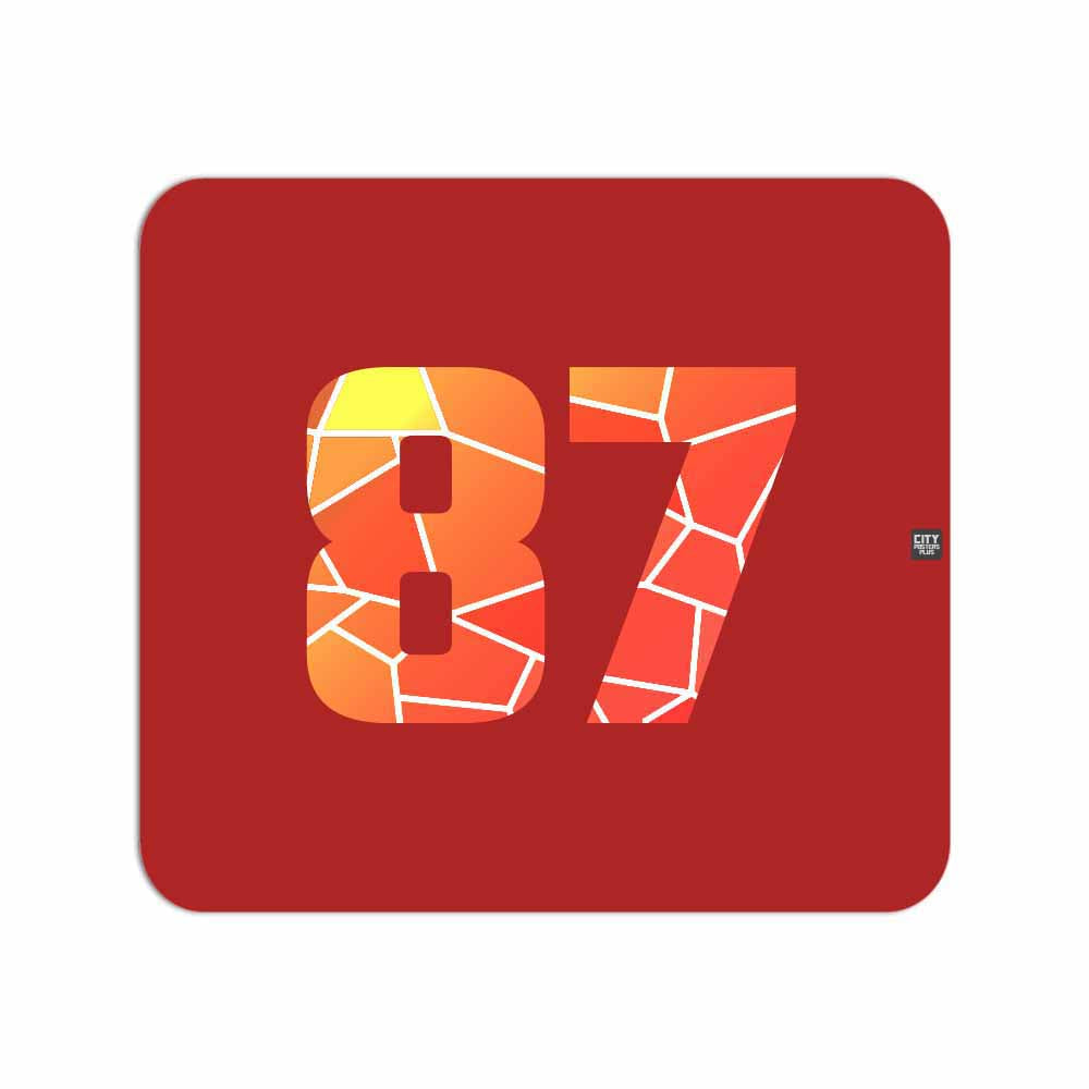 87 Number Mousepad (Red)