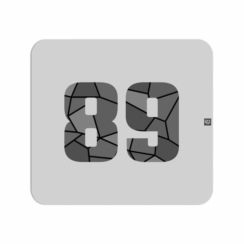 89 Number Mousepad (Melange Grey)