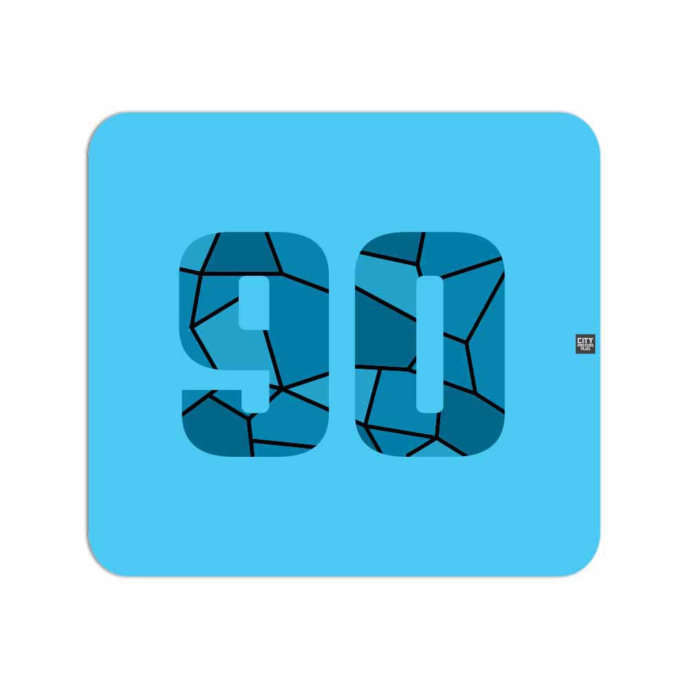 90 Number Mousepad (Sky Blue)