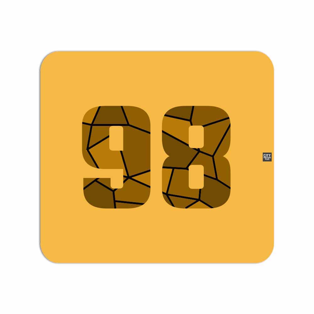 98 Number Mousepad (Golden Yellow)