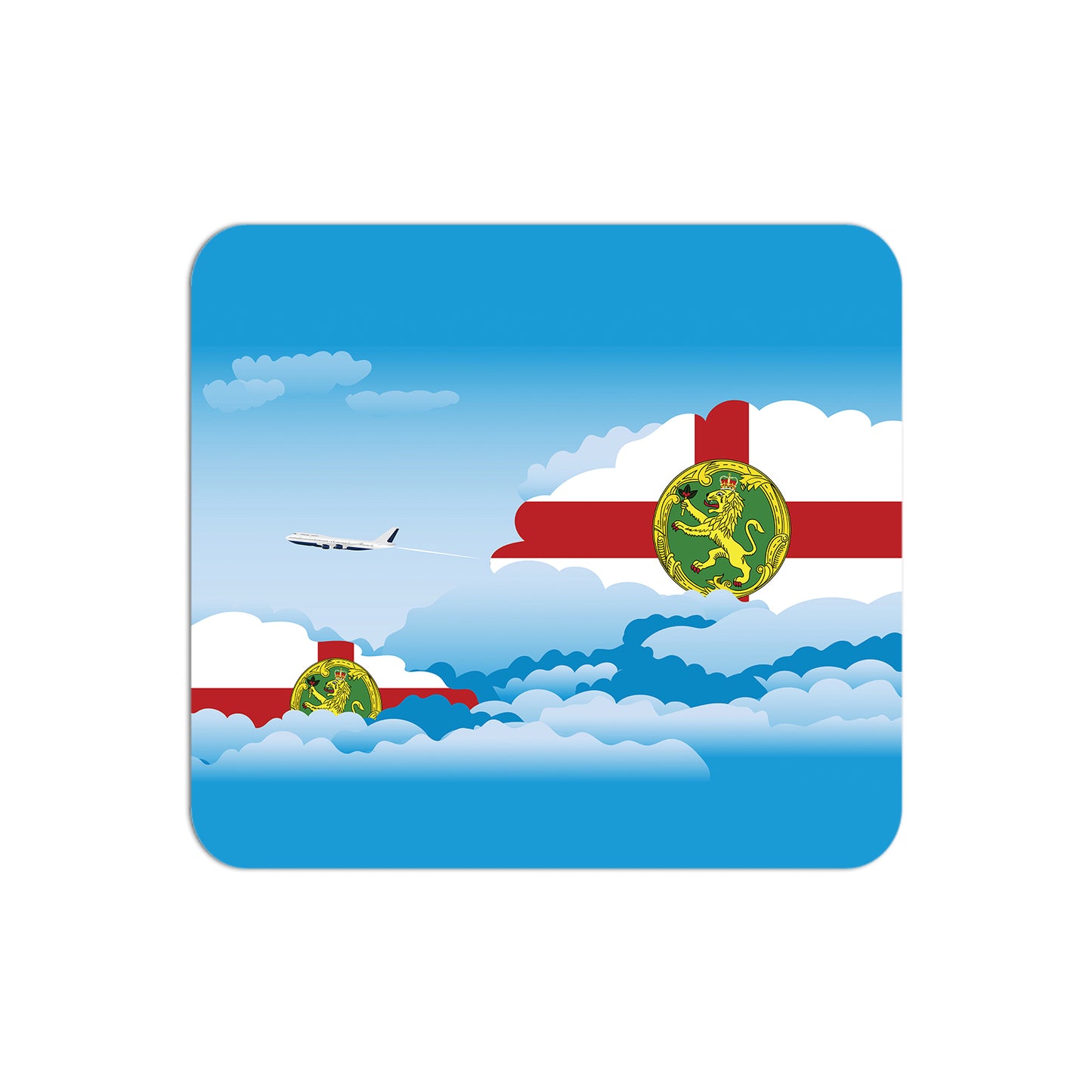 Alderney Day Clouds Mouse pad