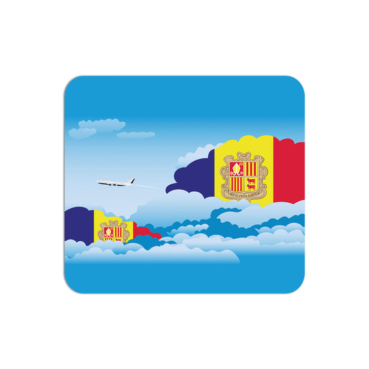 Andorra Airplane Airport Flight Day Clouds Mousepad