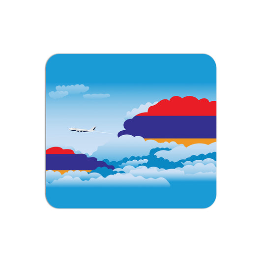 Armenia Airplane Airport Flight Day Clouds Mousepad