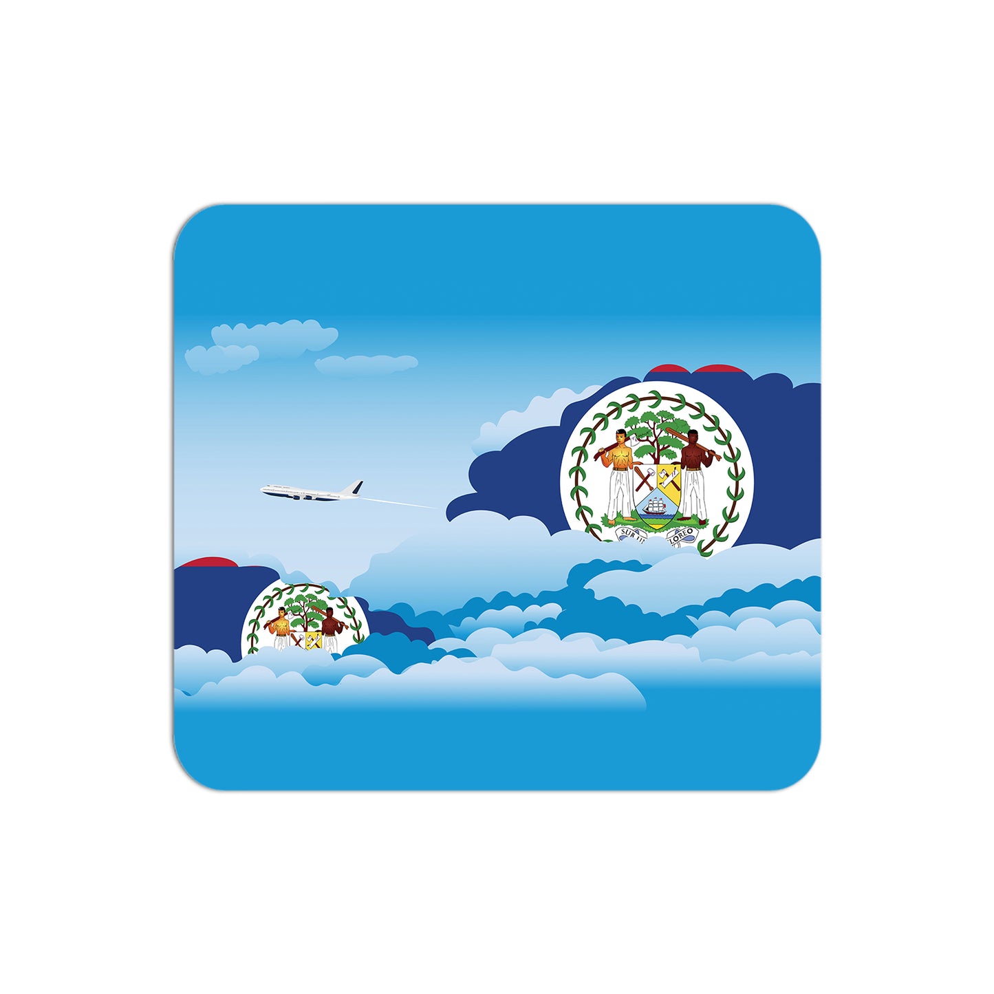 Belize Airplane Airport Flight Day Clouds Mousepad