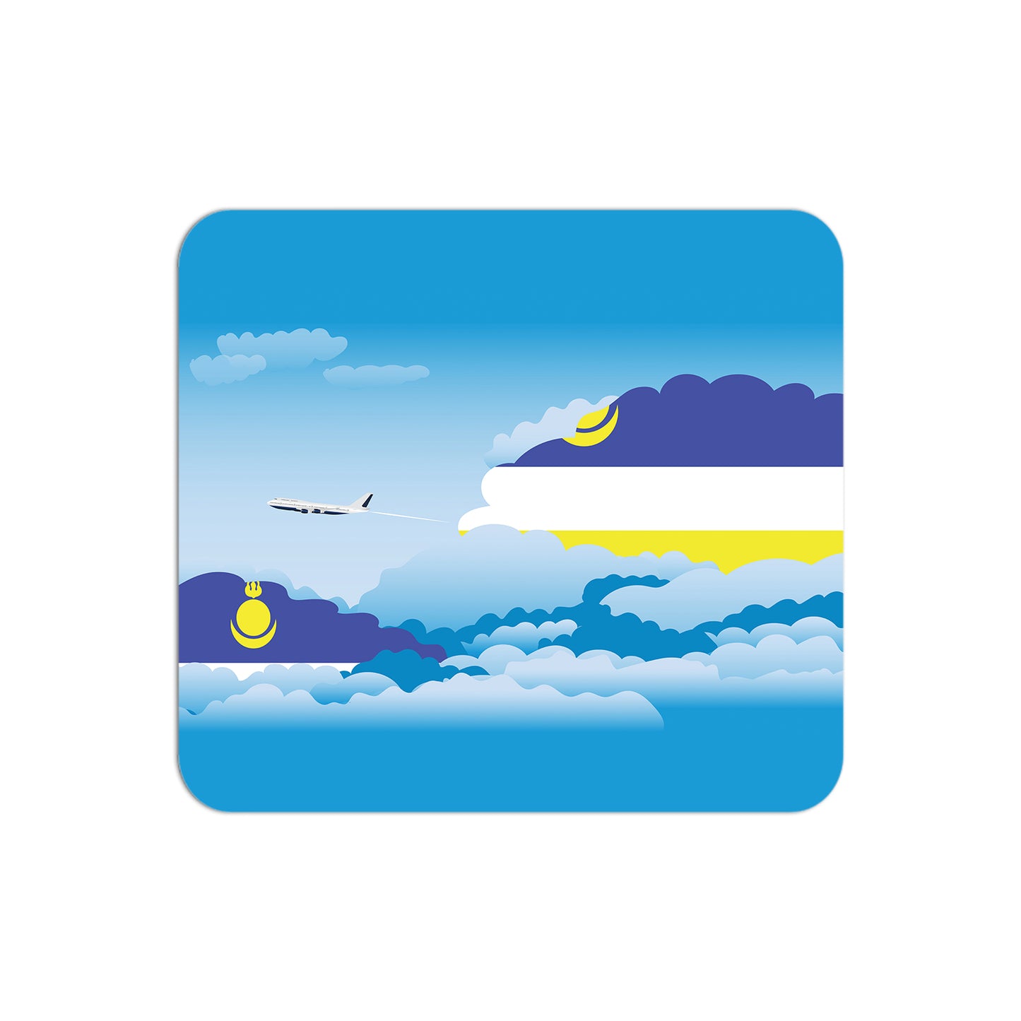 Buryatia Airplane Airport Flight Day Clouds Mousepad
