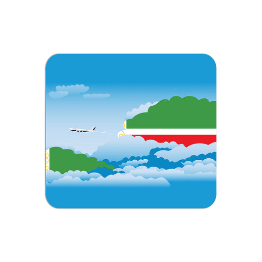 Chechen Republic Airplane Airport Flight Day Clouds Mousepad