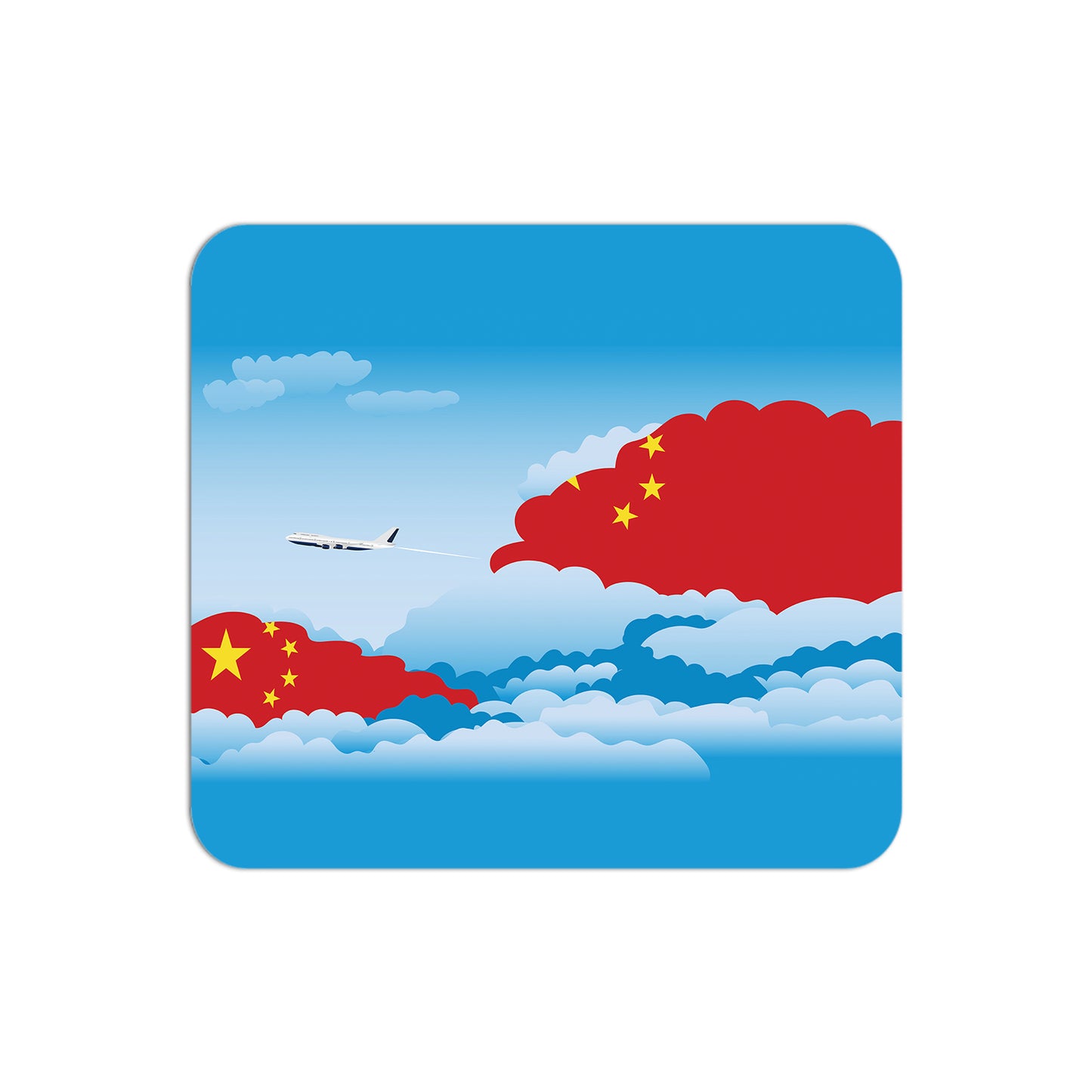 China Day Clouds Mouse pad