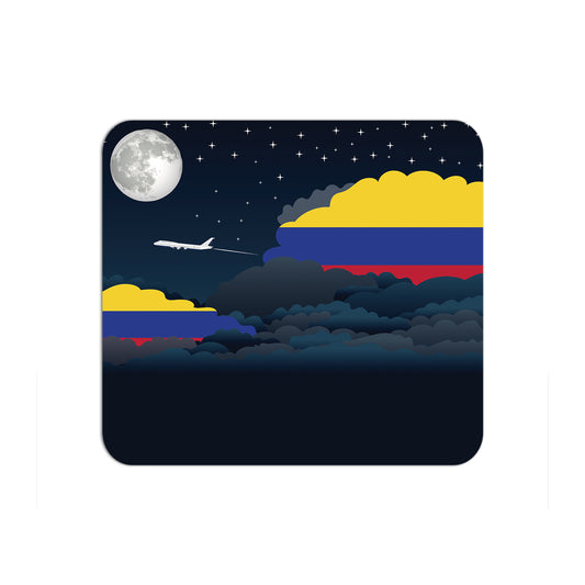 Colombia Airplane Airport Flight Night Clouds Mousepad