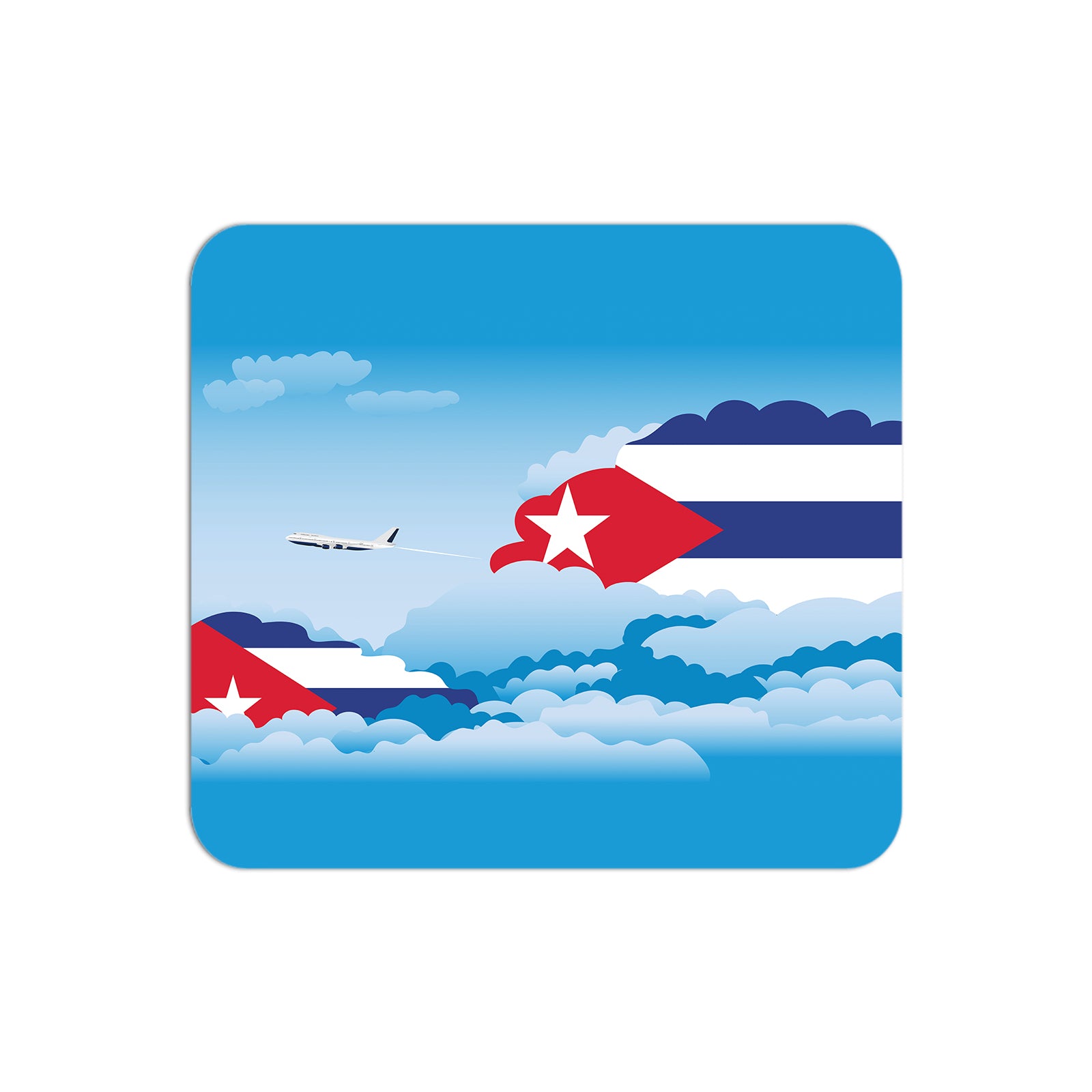 Cuba Airplane Airport Flight Day Clouds Mousepad