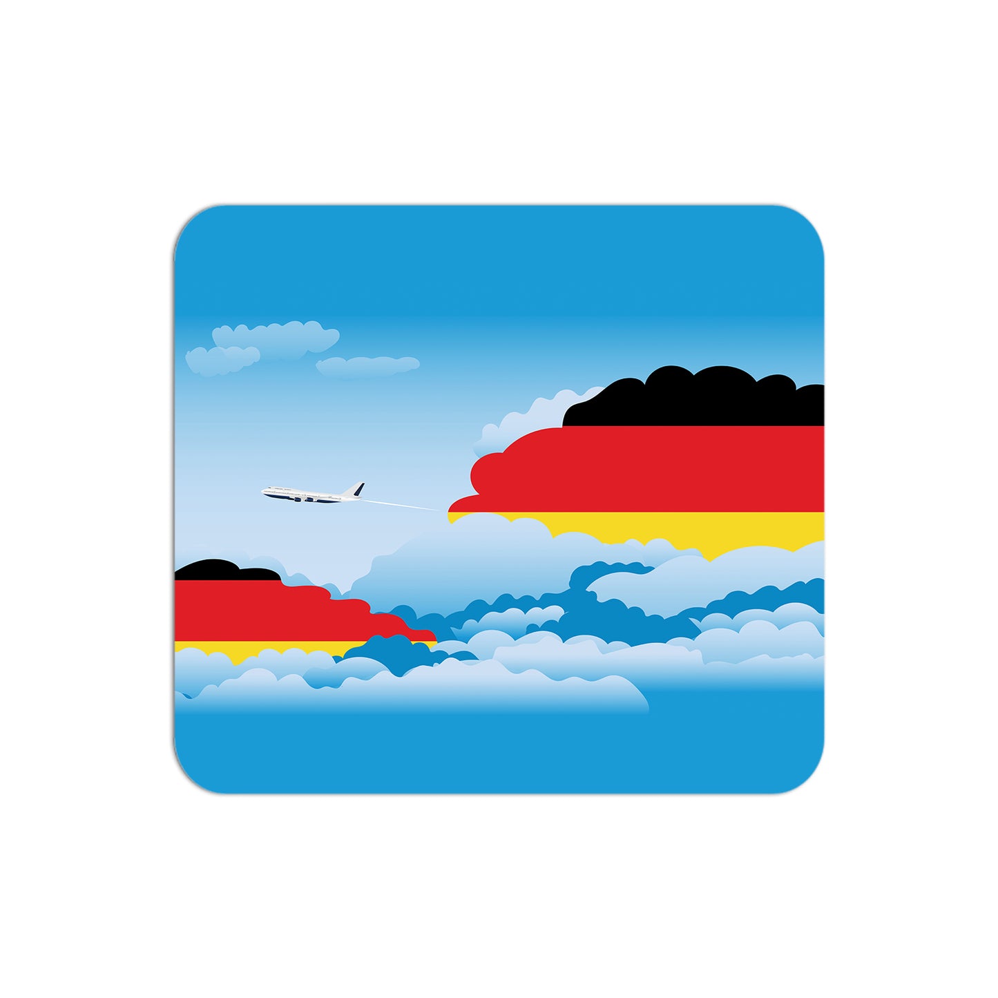 Germany Airplane Airport Flight Day Clouds Mousepad