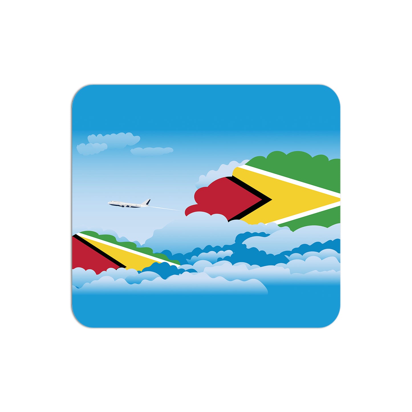 Guyana Day Clouds Mouse pad