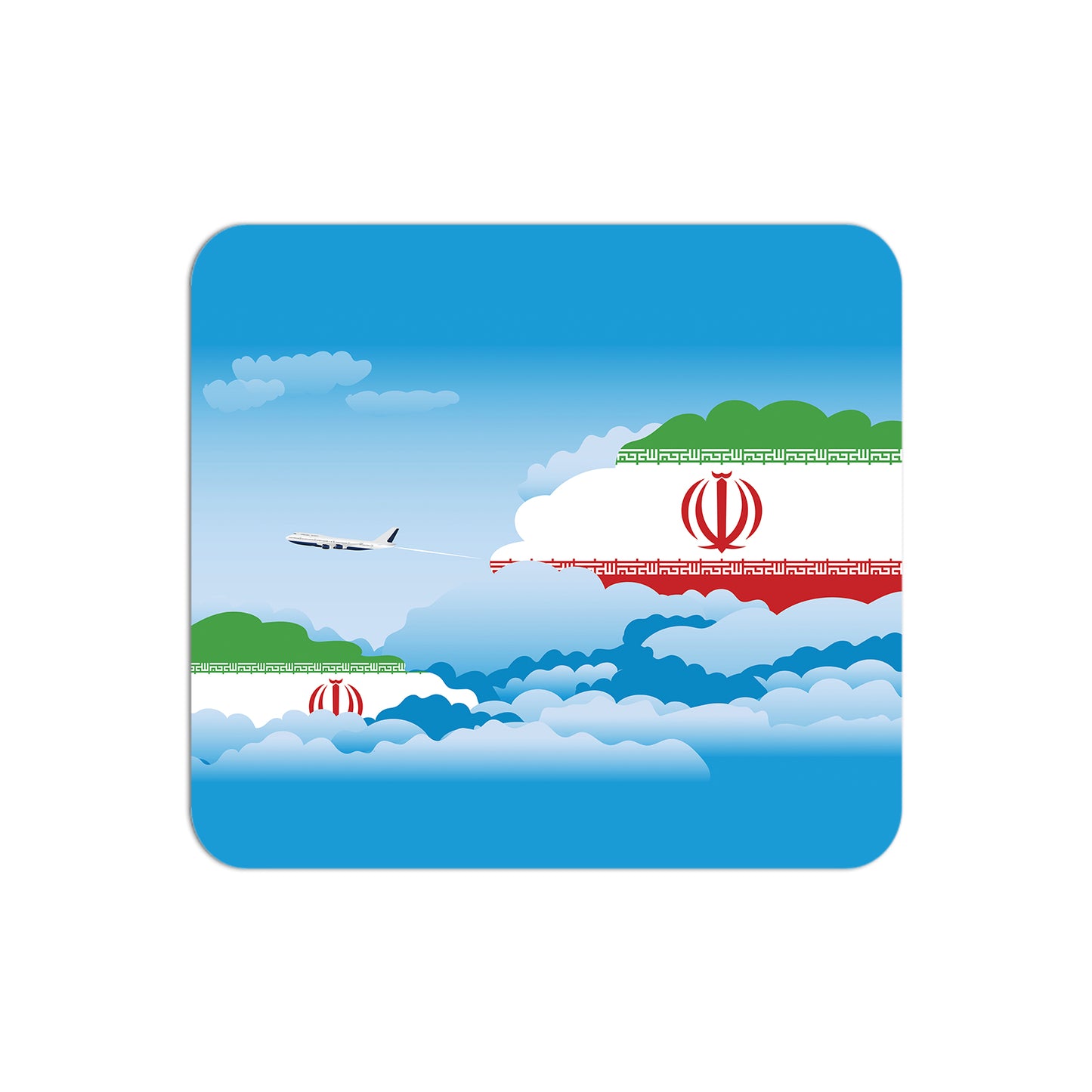 Iran Airplane Airport Flight Day Clouds Mousepad