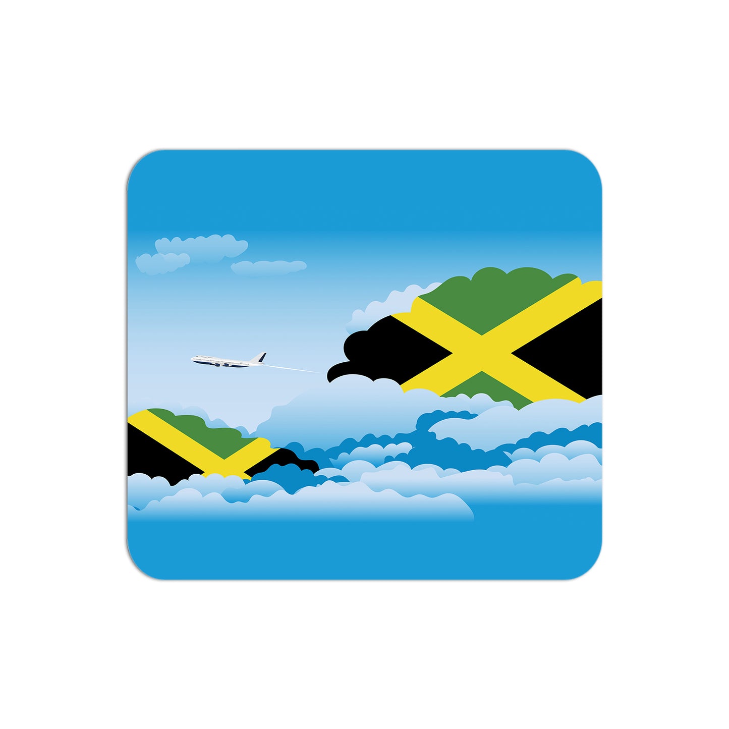 Jamaica Day Clouds Mouse pad