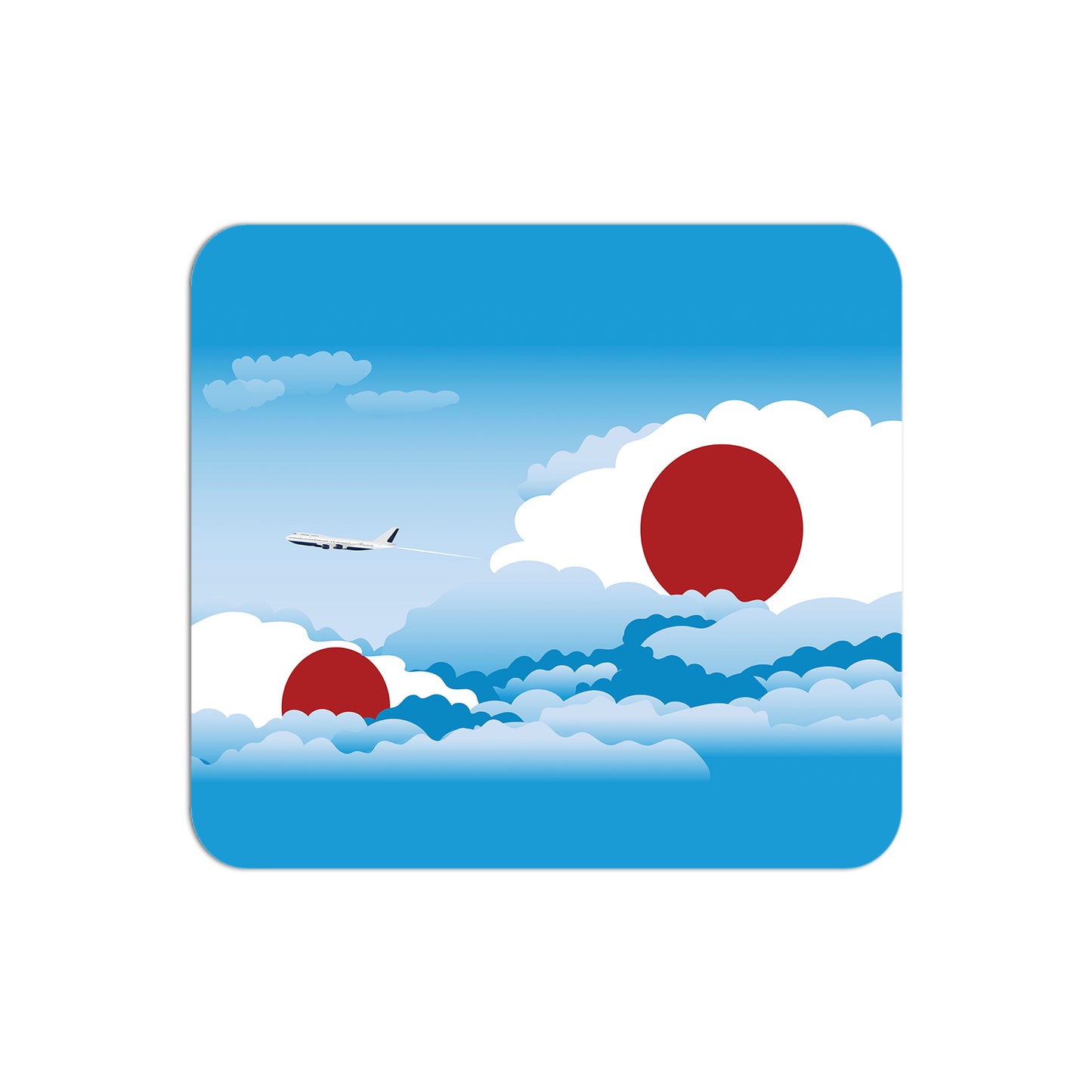 Japan Day Clouds Mouse pad