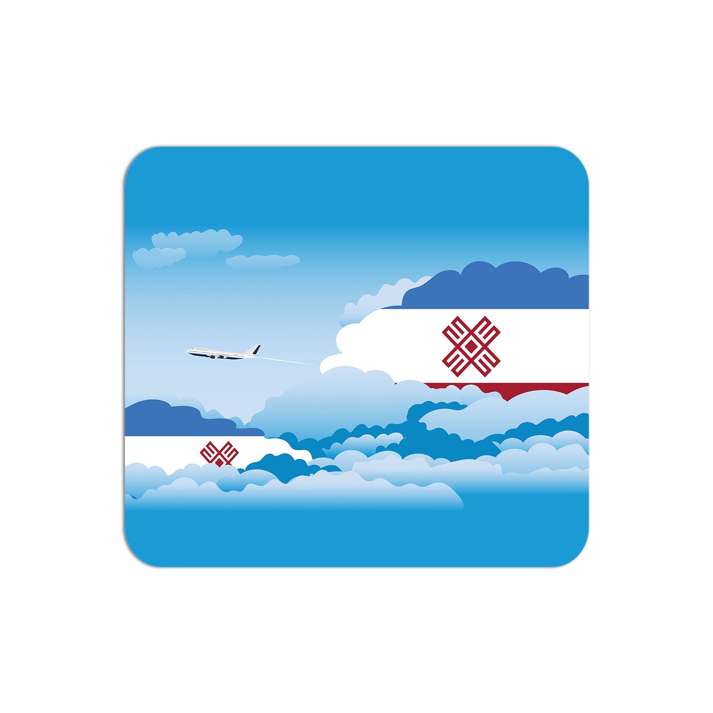 Mari El Day Clouds Mouse pad
