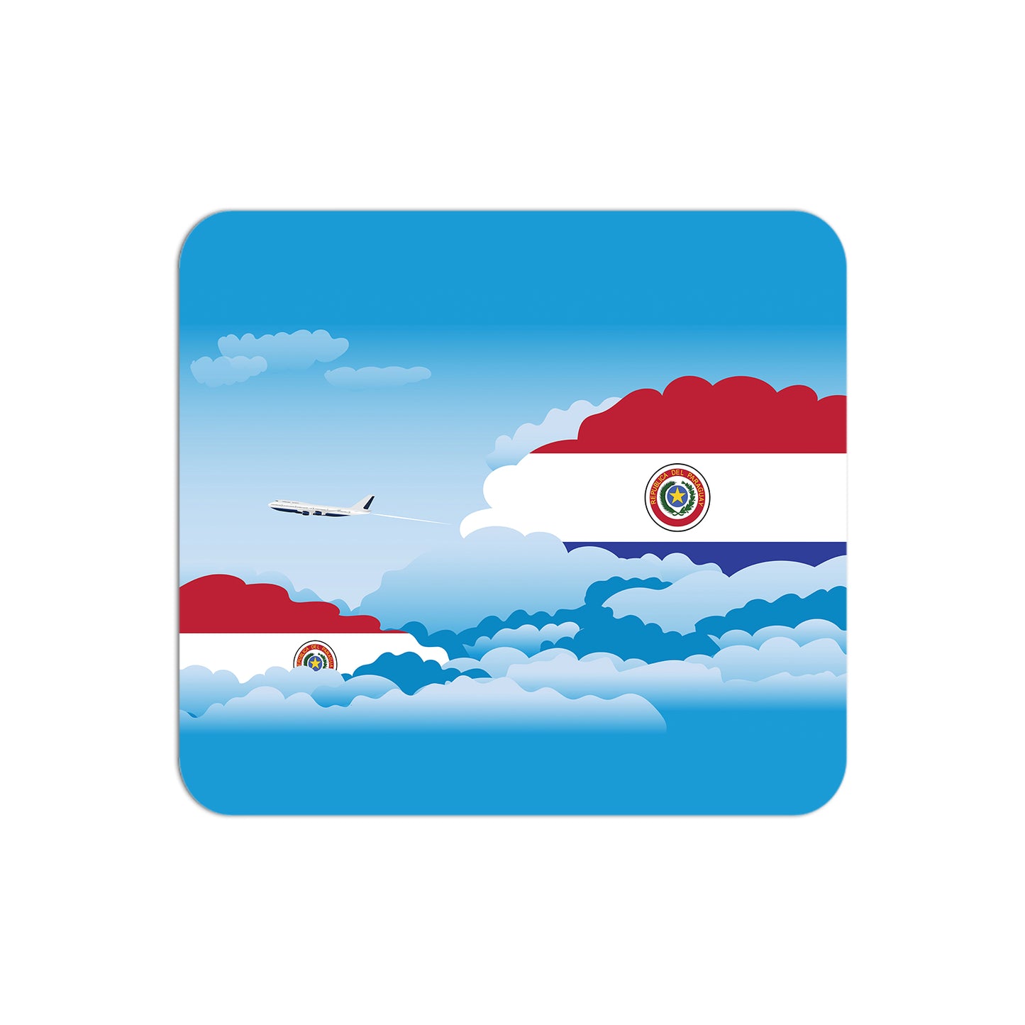 Paraguay Airplane Airport Flight Day Clouds Mousepad