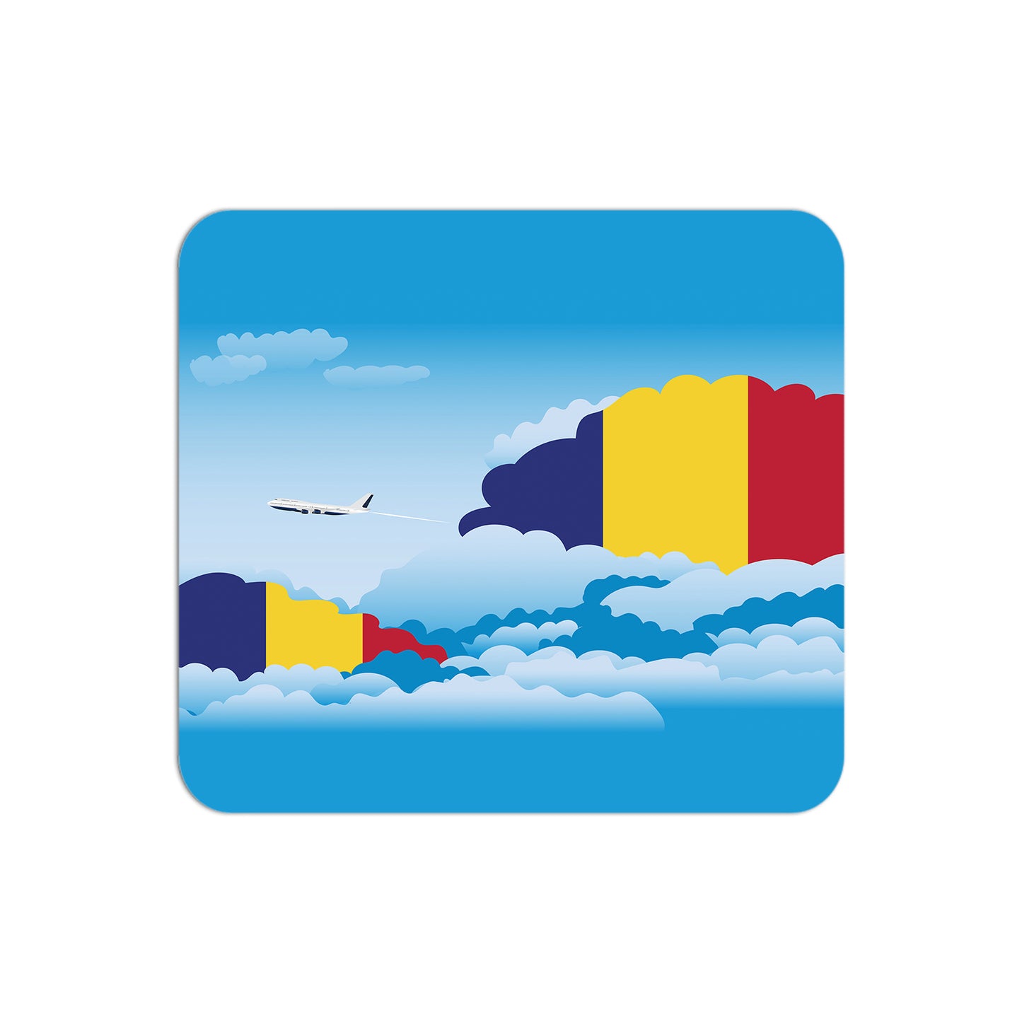 Romania Day Clouds Mouse pad