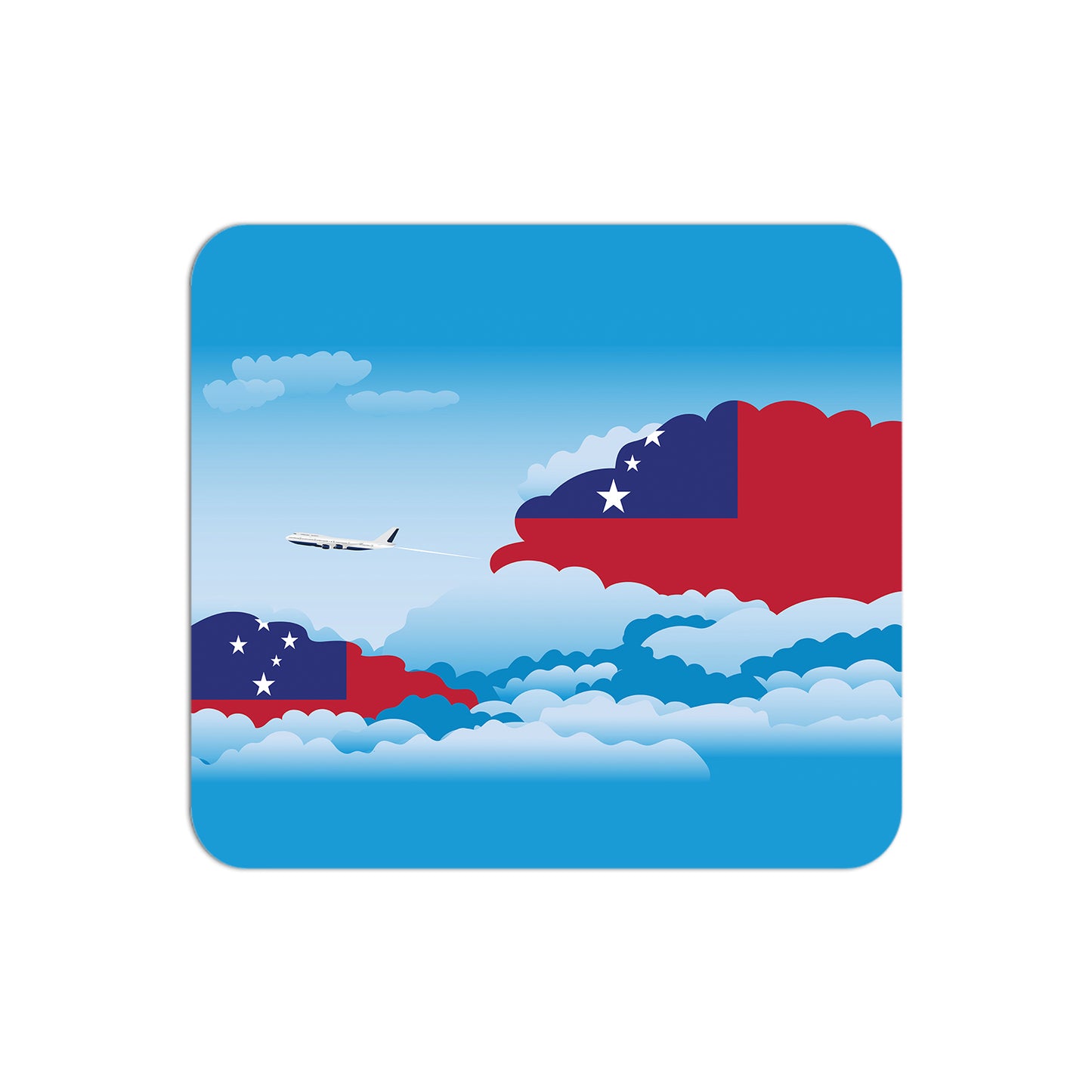 Samoa Day Clouds Mouse pad