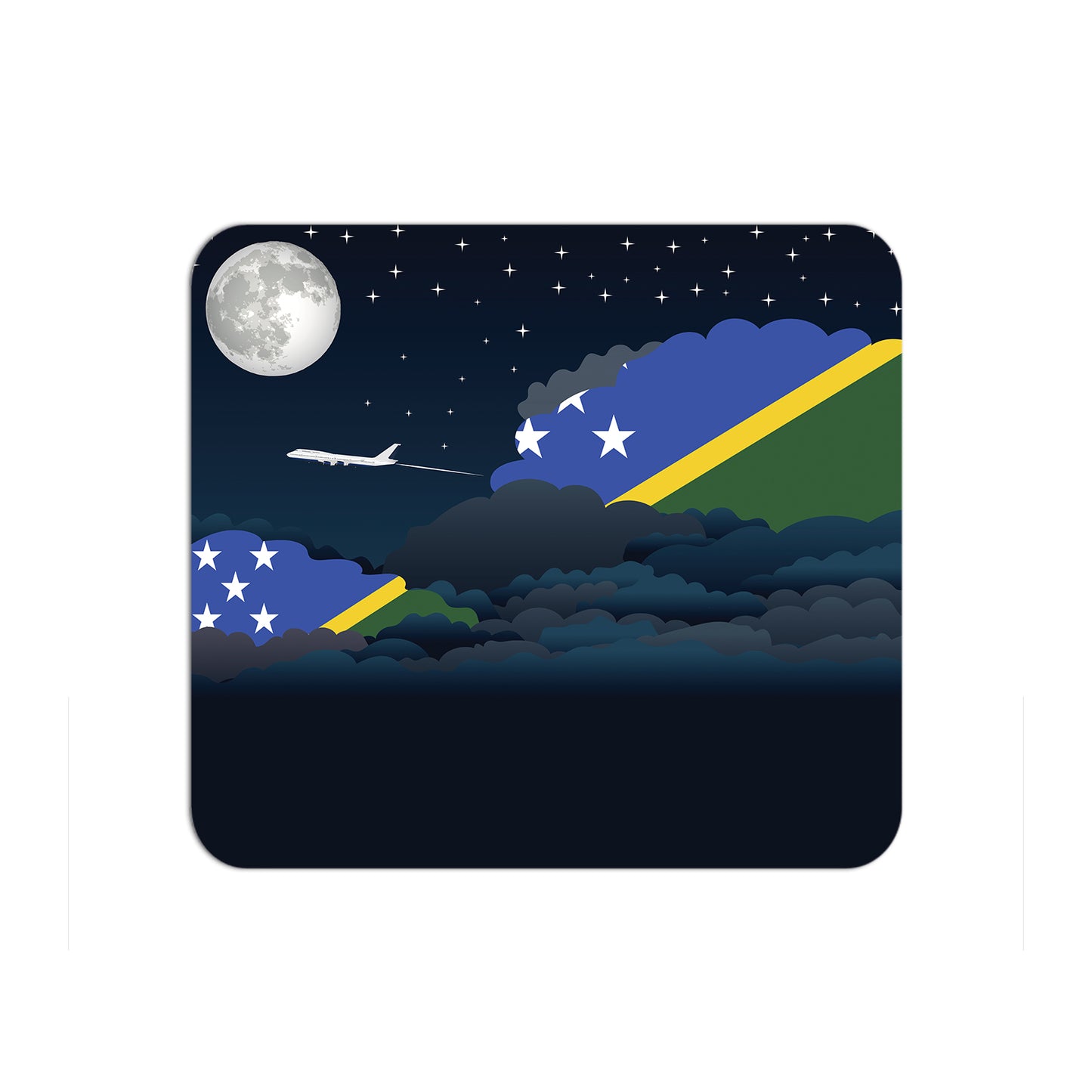 Solomon Islands Airplane Airport Flight Night Clouds Mousepad